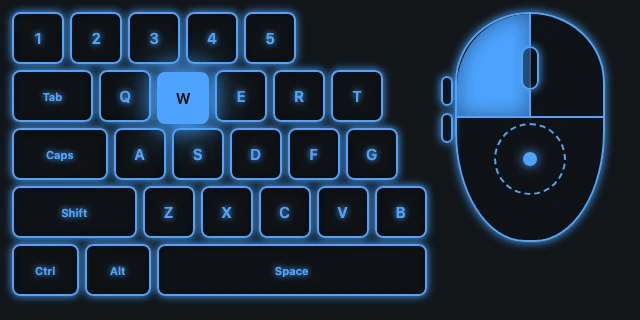 Neon — Glow on press, for a brighter overlay.